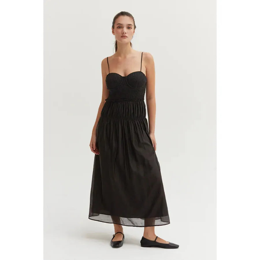 LUCY TENCEL BLEND MIDI DRESS