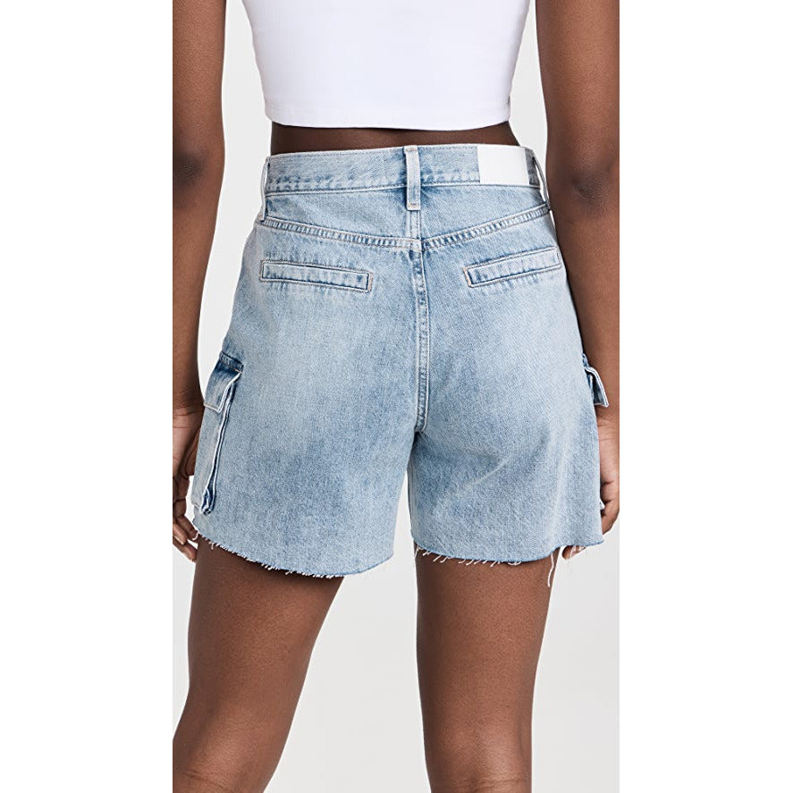 PEYTON HIGH RISE RELAXED CARGO SHORT - BOARDWALK